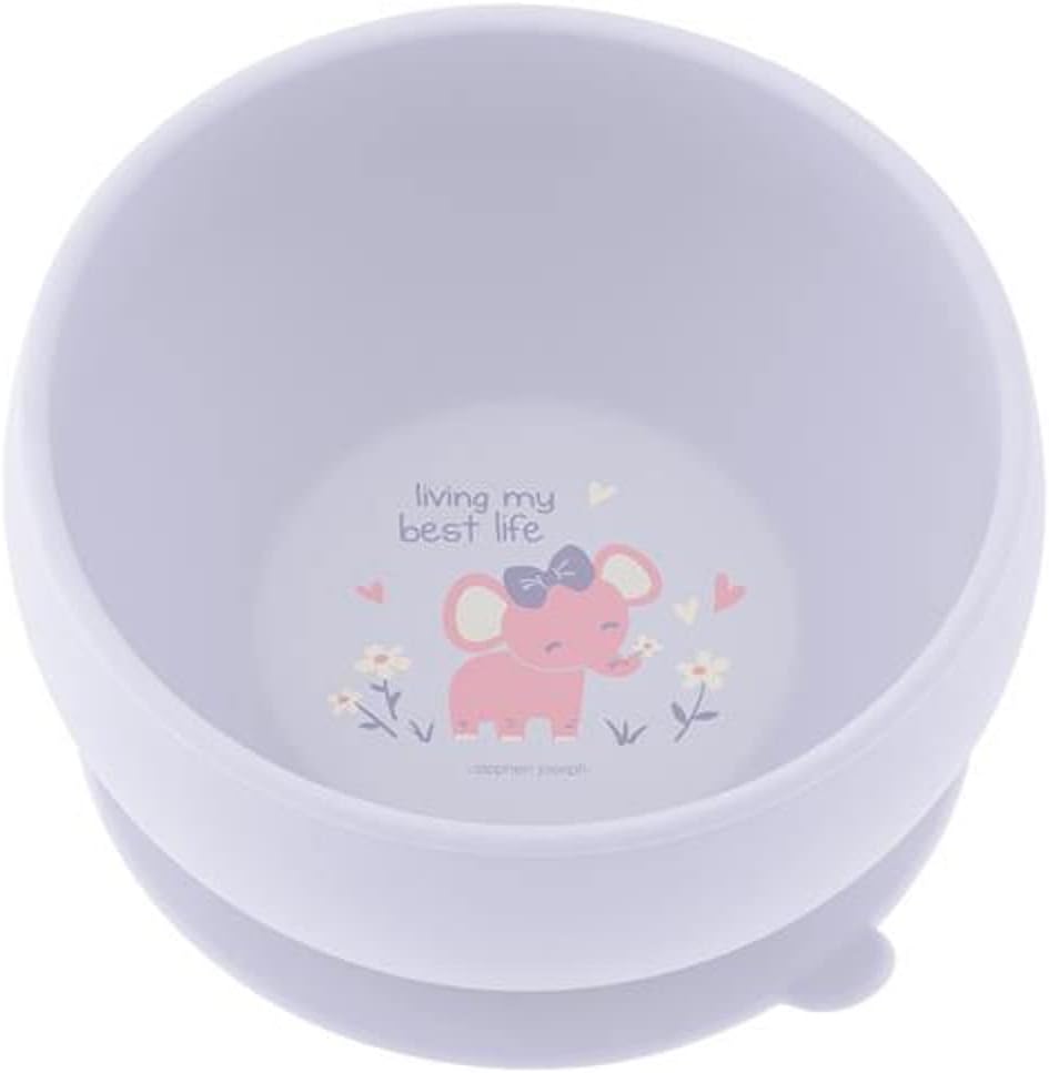 Stephen Joseph, Silicone Baby Bowls, Suction Bowl, Stay Put Suction Bowl, First Stage Self Feeding, Dino