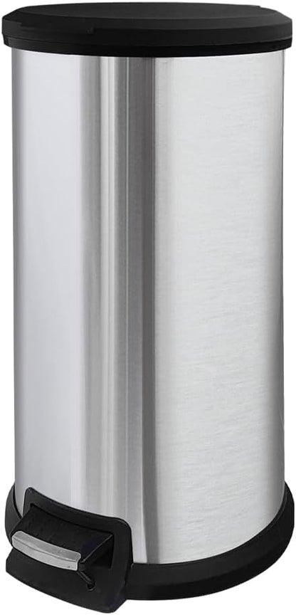 Diaper Pail, Baby Diaper Trash Can with Removal Inner Liner, Childproof Lock, Stainless Steel Garbage Pail with lid, Soft Close, Odor Control Diaper Disposal Bin, 4 Gallon Pink Diaper Can