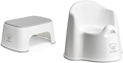 BabyBjörn Step Stool, White/Gray