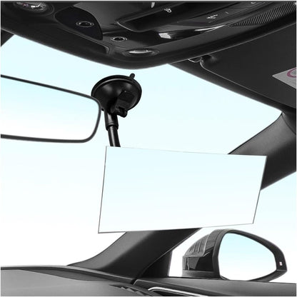 Baby Car Rearview Mirror with Suction Cup, 360 Degrees Wide Angle Automotive HD Glass Convex Mirror, Vehicle Interior Blind Spot Mirrors for RV, SUV, Truck(Rectangular)
