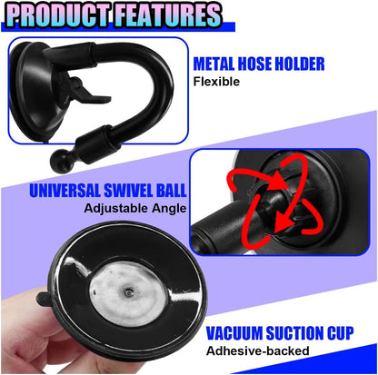 Baby Car Rearview Mirror with Suction Cup, 360 Degrees Wide Angle Automotive HD Glass Convex Mirror, Vehicle Interior Blind Spot Mirrors for RV, SUV, Truck(Rectangular)