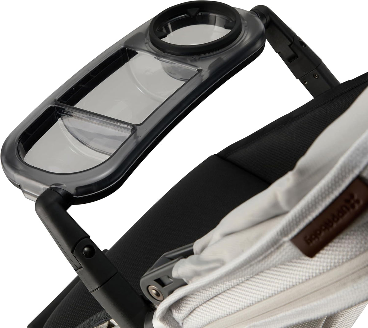 Snack Tray Fits for UPPAbaby Vista V3/Vista V2/Vista/Cruz/Cruz V2/ RumbleSeat/RumbleSeat V2, Updated Snack Tray with Two Snack Compartments & Cup Holder, Quick Attachment, Stroller Accessories