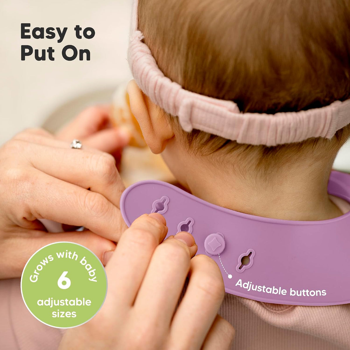 2-Pack Silicone Bibs for Babies, Toddlers Girl, Boy (Slate)