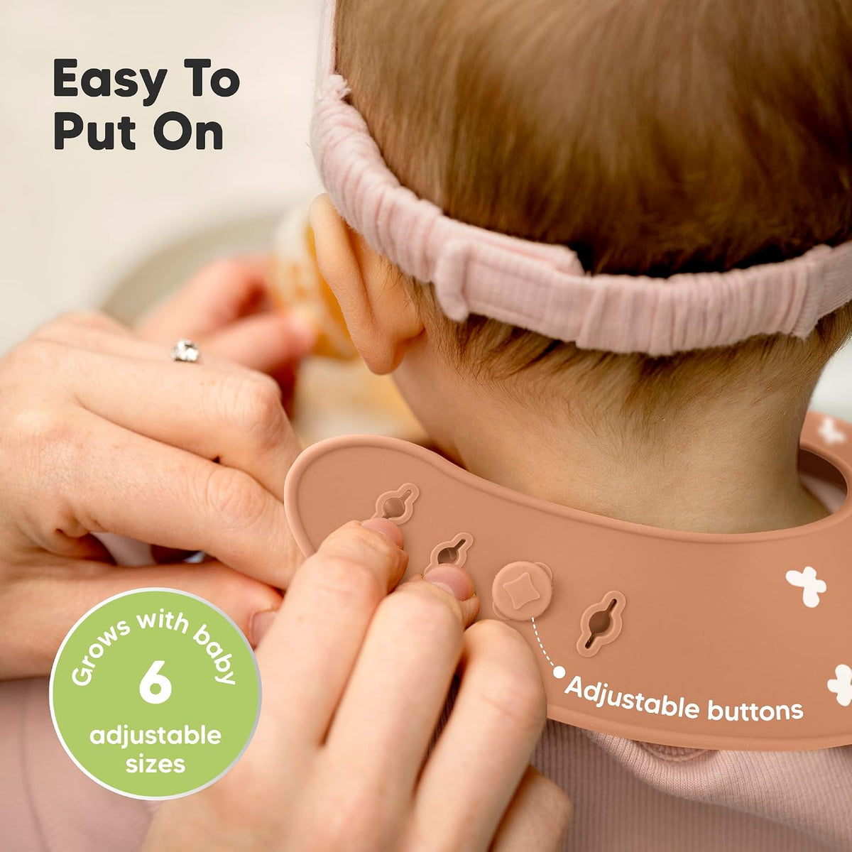 2-Pack Silicone Bibs for Babies, Toddlers Girl, Boy (Slate)