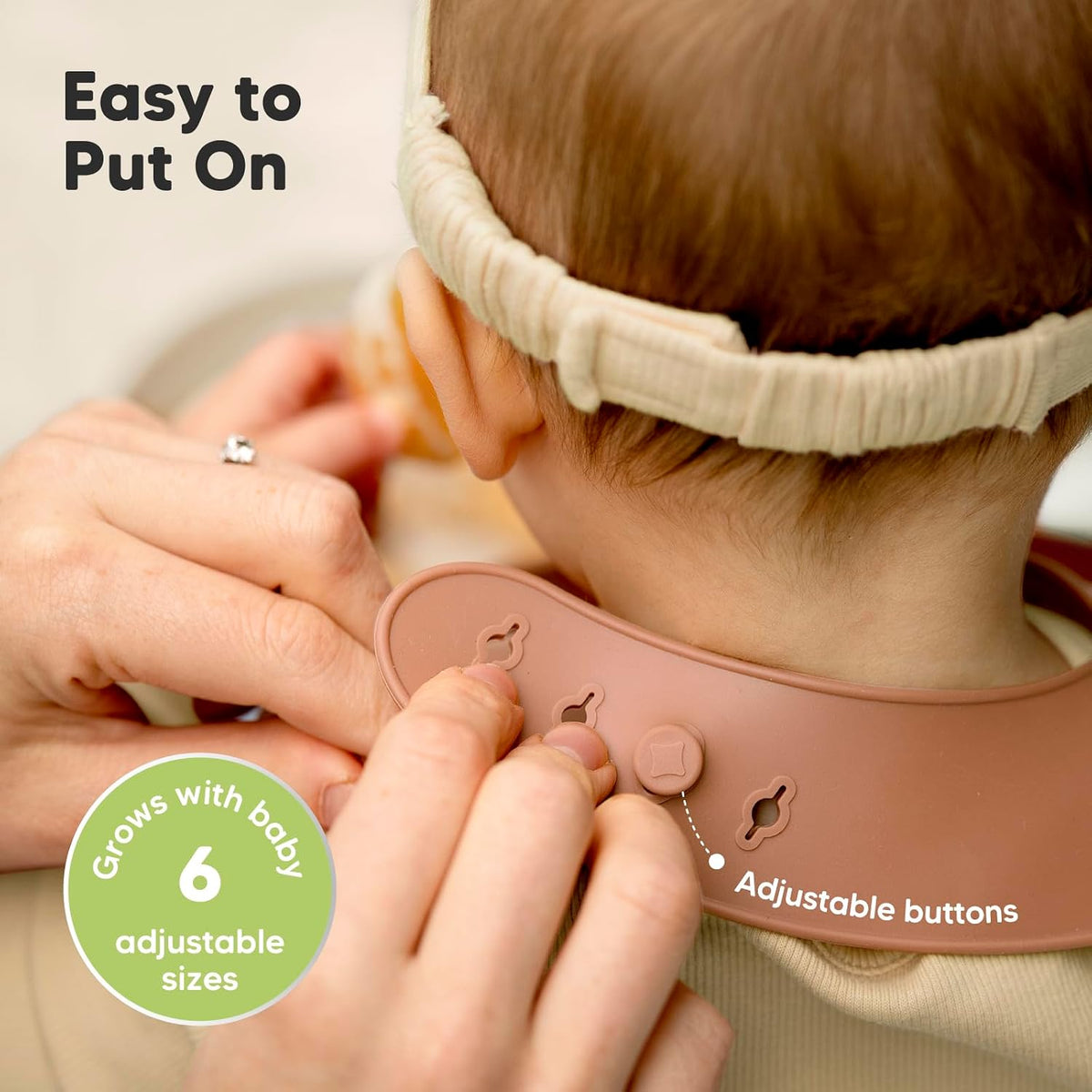 2-Pack Silicone Bibs for Babies, Toddlers Girl, Boy (Slate)