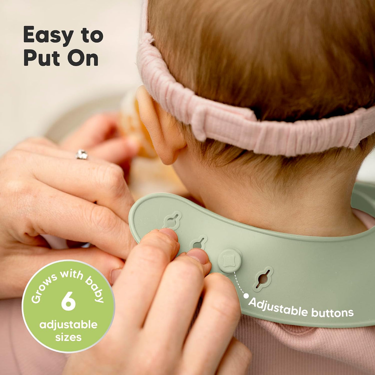 2-Pack Silicone Bibs for Babies, Toddlers Girl, Boy (Slate)