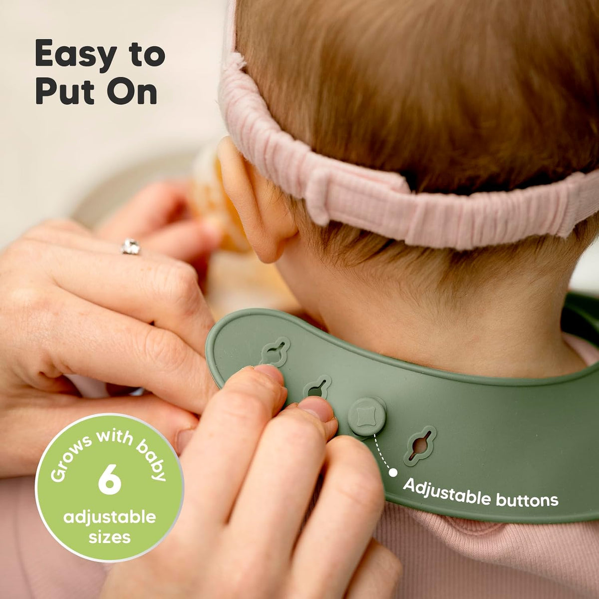 2-Pack Silicone Bibs for Babies, Toddlers Girl, Boy (Slate)