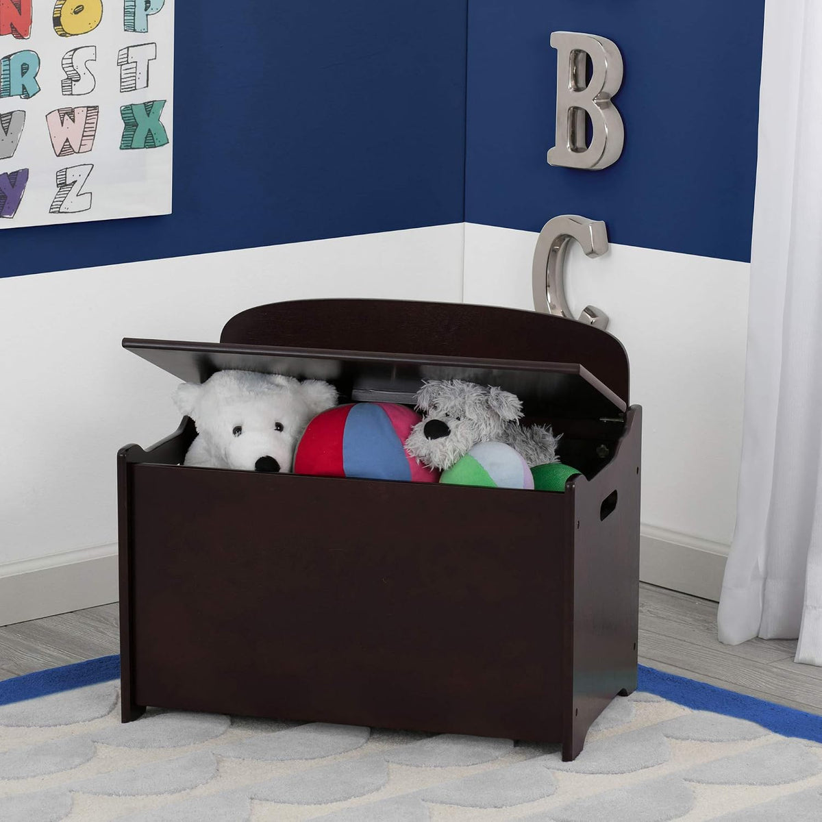 MySize Deluxe Toy Box, Grey