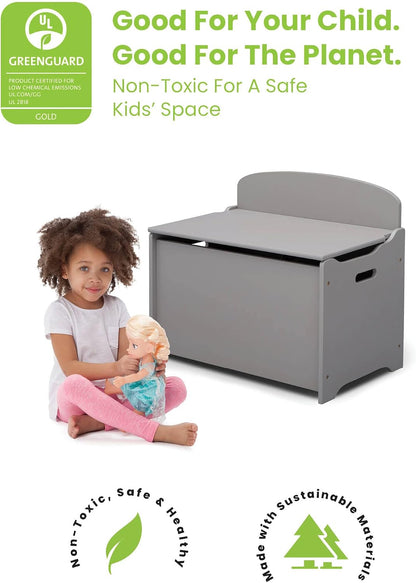 MySize Deluxe Toy Box, Grey