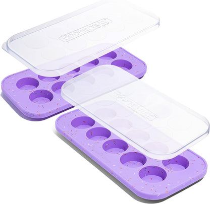 Silicone Cookie Dough Freezer Containers, 2-Pack