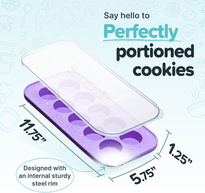 Silicone Cookie Dough Freezer Containers, 2-Pack