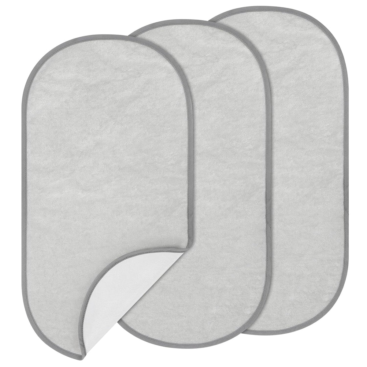 Waterproof Changing Pad Liners, Diaper Changing Pad Covers, 3 Count, White