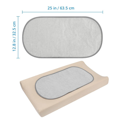Waterproof Changing Pad Liners, Diaper Changing Pad Covers, 3 Count, White