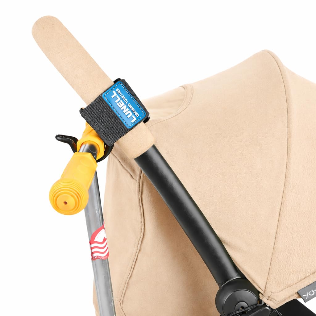 LUNELL Stroller Hooks for Bags and Kids' Scooters, Non-Slip Straps, 2 Pack