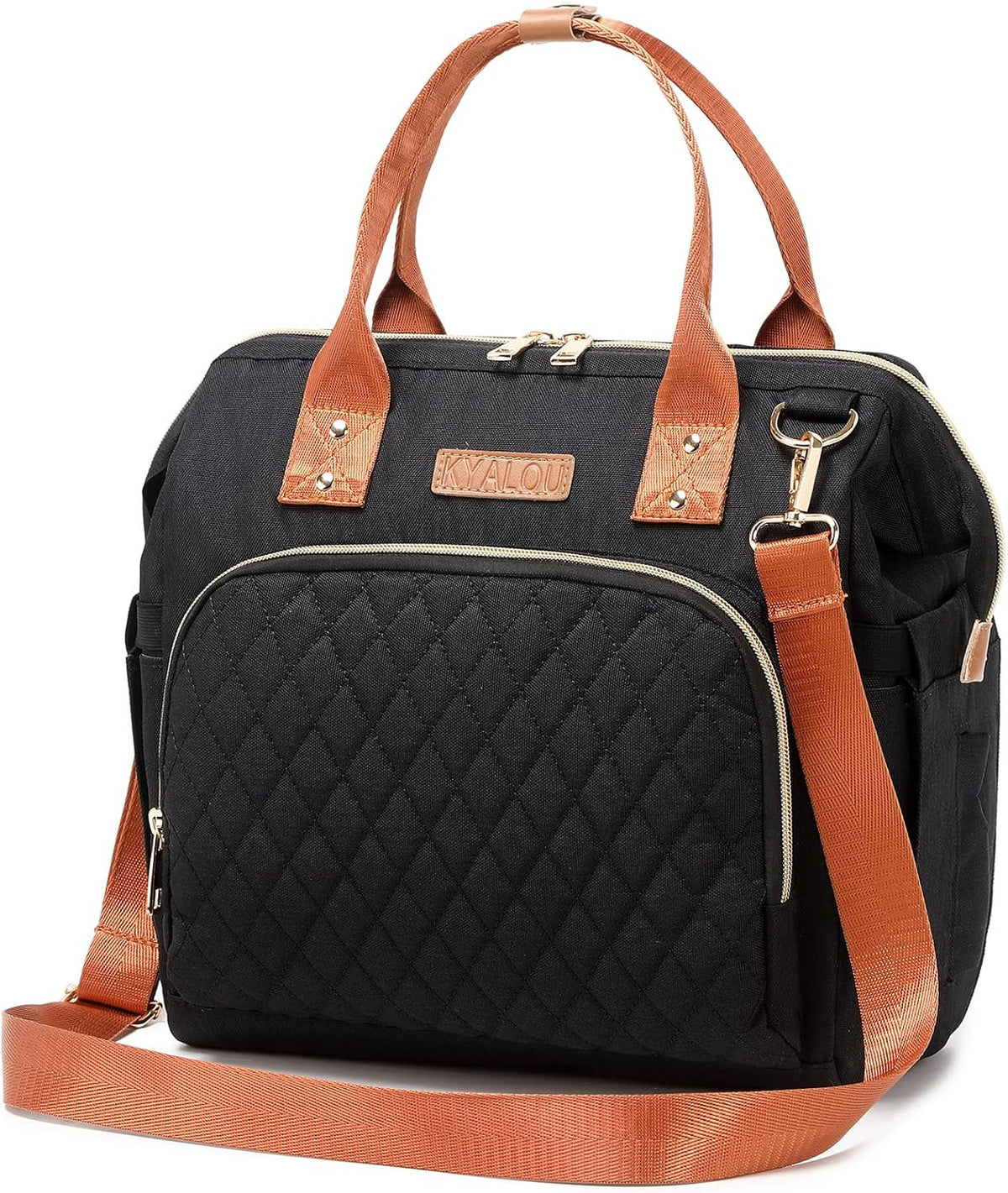 Small Diaper Bag, Mini Baby Backpack for Mom, Multi-function Waterproof Travel Tote for Booys and Giirls (Black)