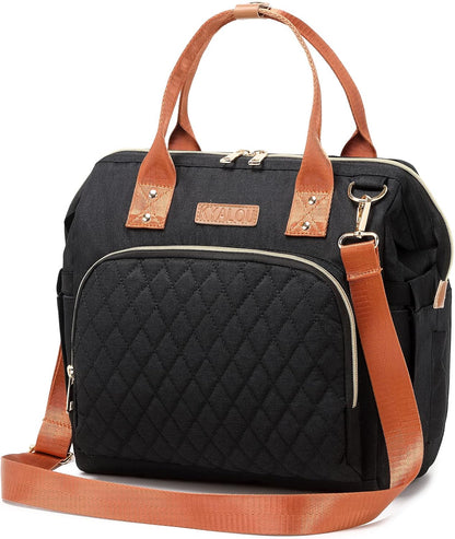 Small Diaper Bag, Mini Baby Backpack for Mom, Multi-function Waterproof Travel Tote for Booys and Giirls (Black)
