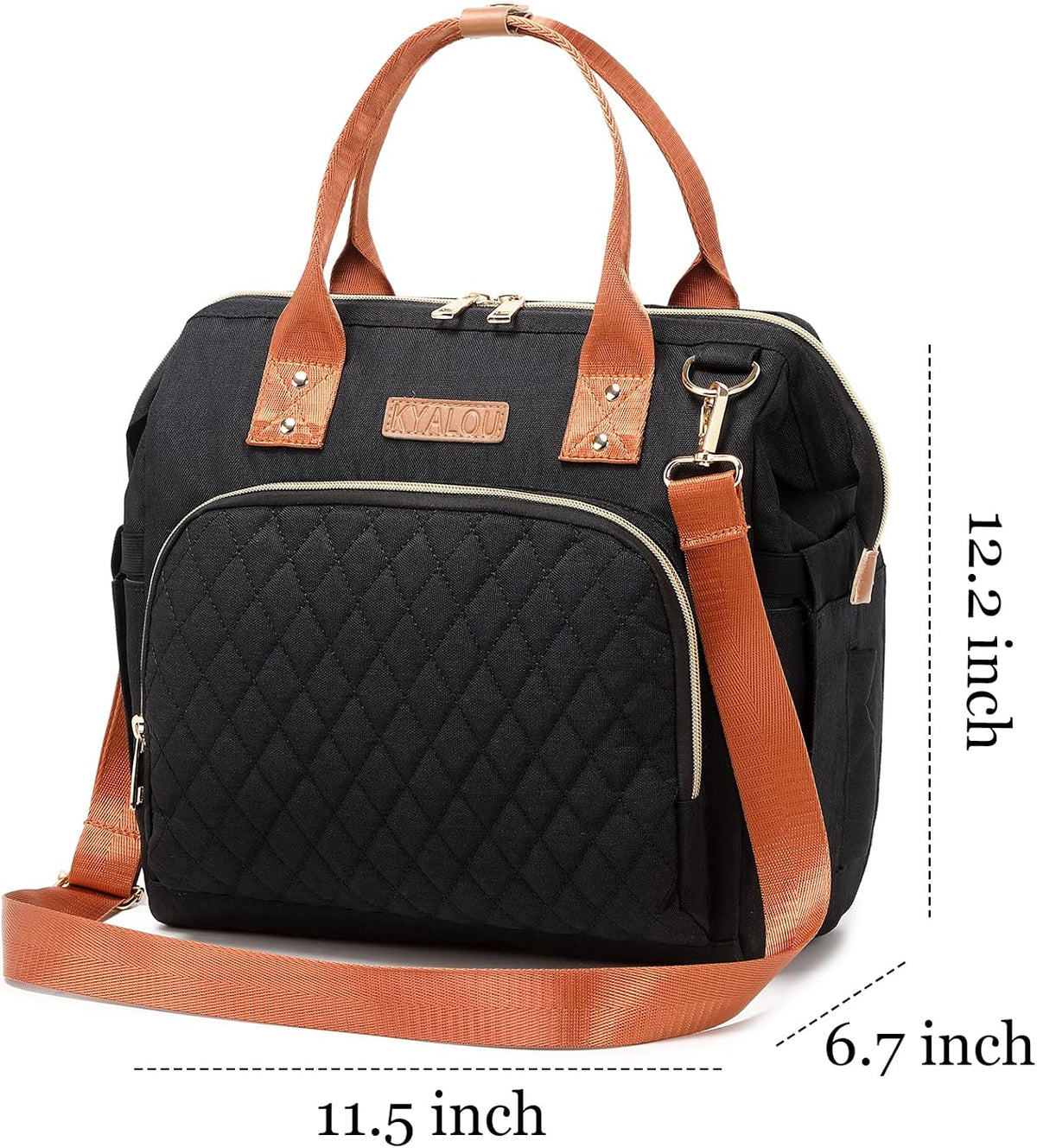 Small Diaper Bag, Mini Baby Backpack for Mom, Multi-function Waterproof Travel Tote for Booys and Giirls (Black)