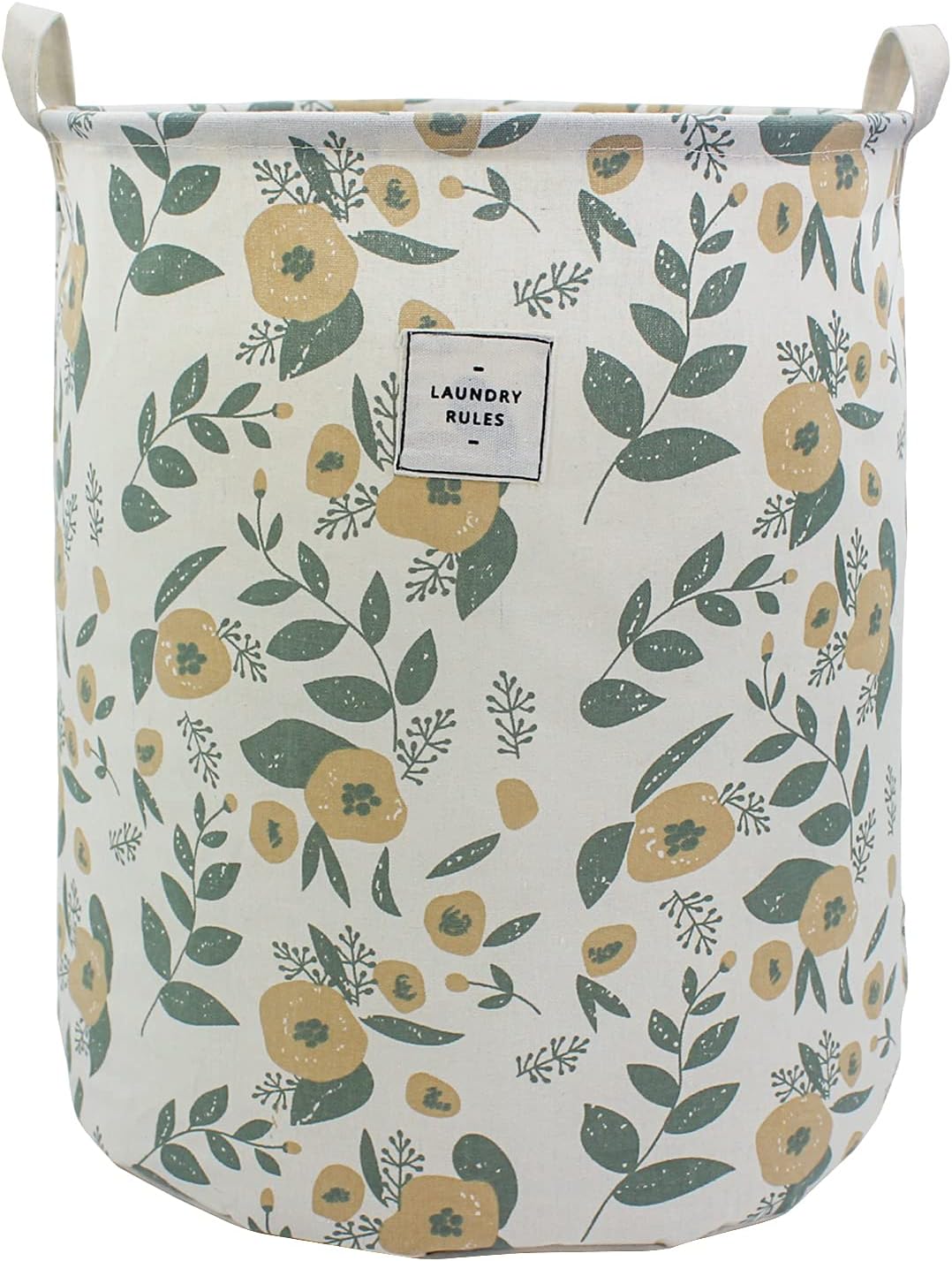 Cute Laundry Basket, Kids Baby Hamper Toy Storage Bin, Purple Floral