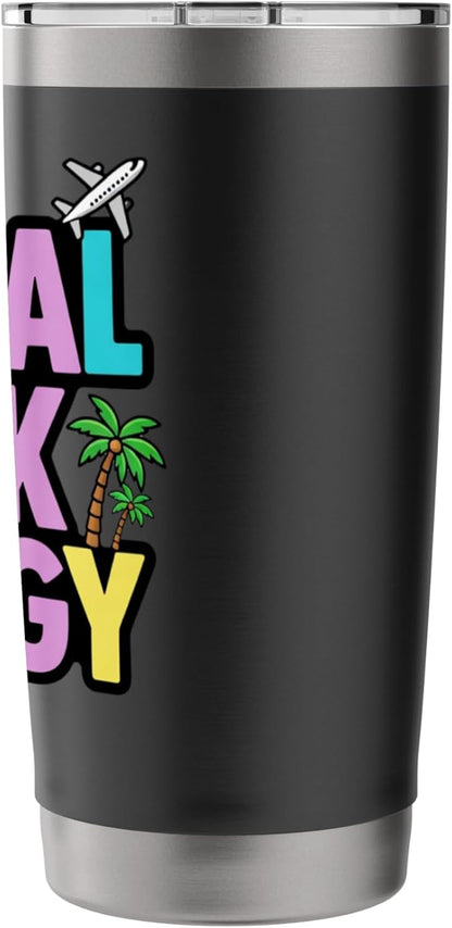 Global Desk Energy Travel Work Lifestyle Design Stainless Steel Insulated Tumbler