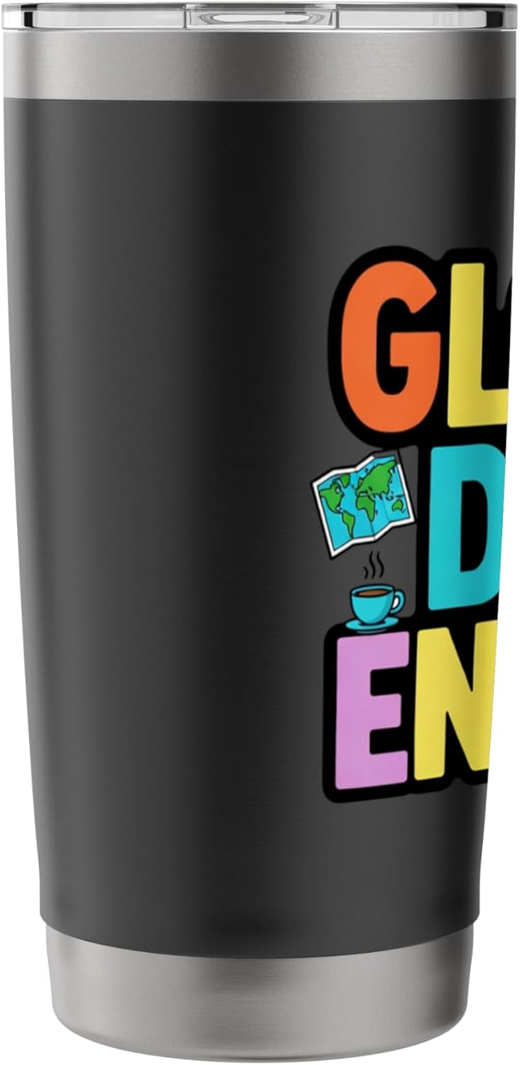 Global Desk Energy Travel Work Lifestyle Design Stainless Steel Insulated Tumbler