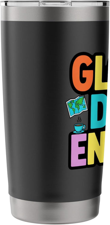 Global Desk Energy Travel Work Lifestyle Design Stainless Steel Insulated Tumbler