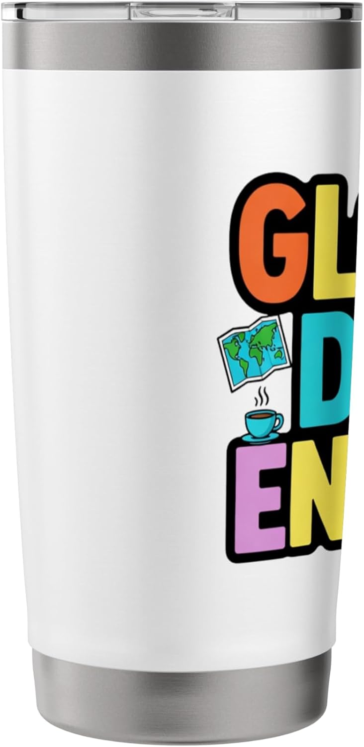 Global Desk Energy Travel Work Lifestyle Design Stainless Steel Insulated Tumbler