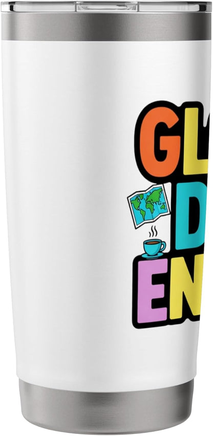 Global Desk Energy Travel Work Lifestyle Design Stainless Steel Insulated Tumbler