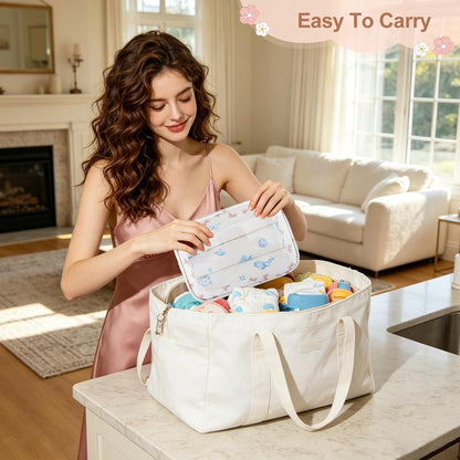 Diaper Bag Organizer Pouch Set, TSA Approved Toiletry Bag, Clear Waterproof Makeup Bag Set, Purse Organizer Pouches,Travel Organizer Bags for Women and Kids