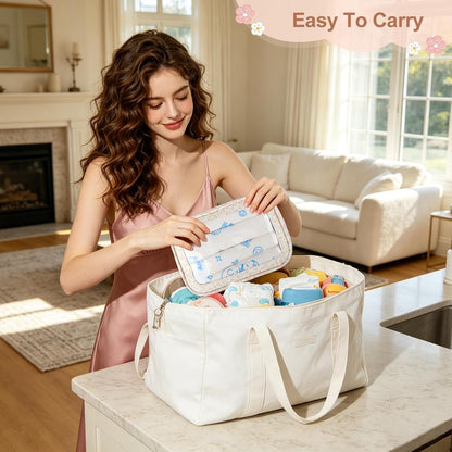 Diaper Bag Organizer Pouch Set, TSA Approved Toiletry Bag, Clear Waterproof Makeup Bag Set, Purse Organizer Pouches,Travel Organizer Bags for Women and Kids