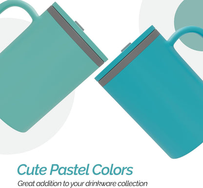 Iconic Desk Mug 16 Oz - Green/Hunter Green, Set of 2