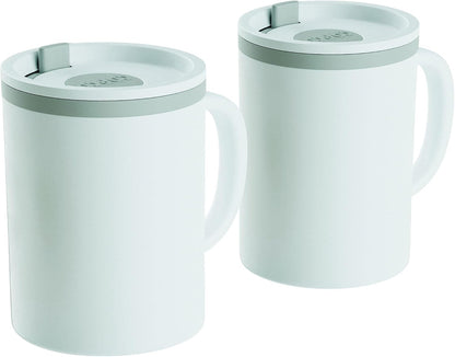Iconic Desk Mug 16 Oz - Green/Hunter Green, Set of 2