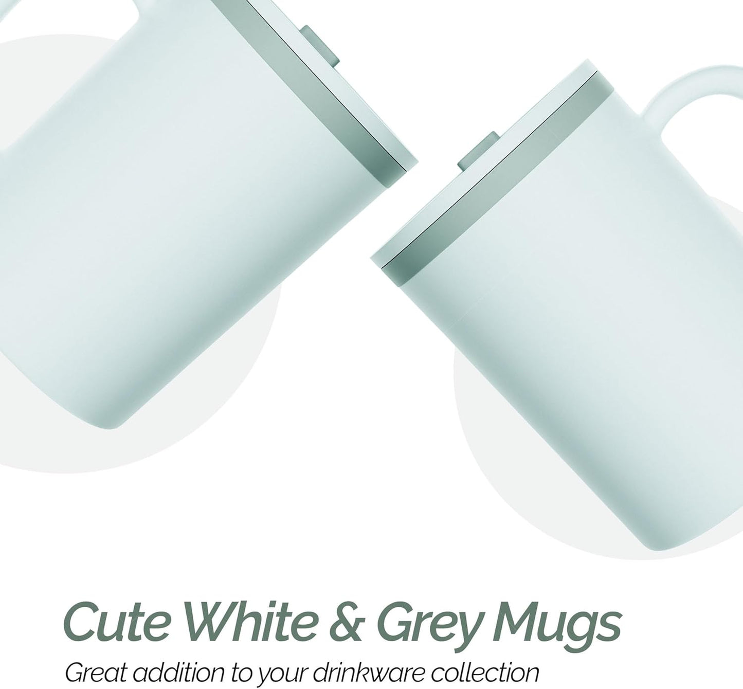 Iconic Desk Mug 16 Oz - Green/Hunter Green, Set of 2