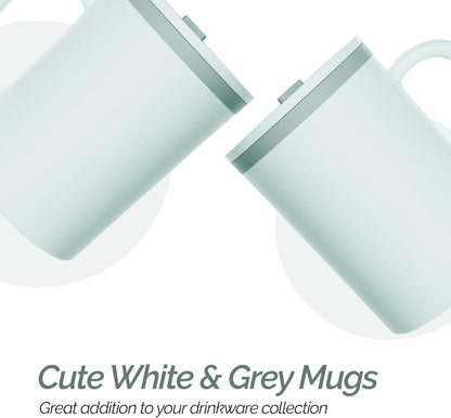 Iconic Desk Mug 16 Oz - Green/Hunter Green, Set of 2