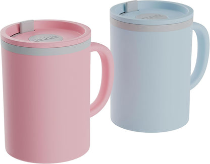 Iconic Desk Mug 16 Oz - Green/Hunter Green, Set of 2
