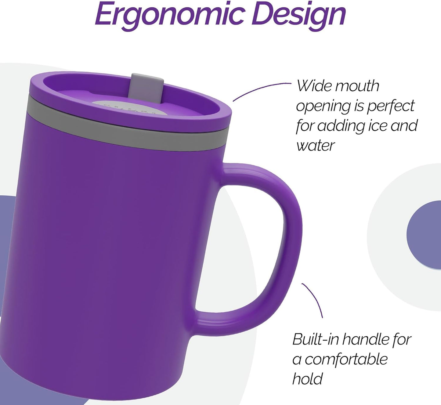 Iconic Desk Mug 16 Oz - Green/Hunter Green, Set of 2