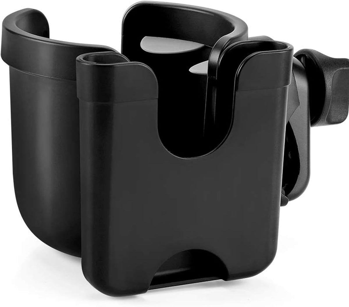 Stroller Cup Holder with Phone Holder, Baby's Feeding Bottle Holder,Bike Cup Holder, Upgraded Universal Cup Holder, 2-in-1 Cup Phone Holder for Stroller, Bike, Wheelchair, Walker, Scooter