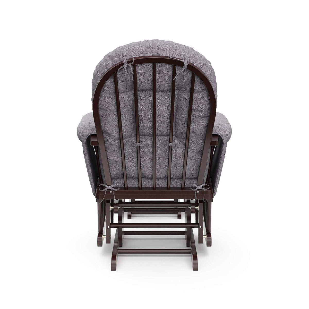 Premium Hoop Glider & Ottoman, Espresso/Gray Swirl - Colors A