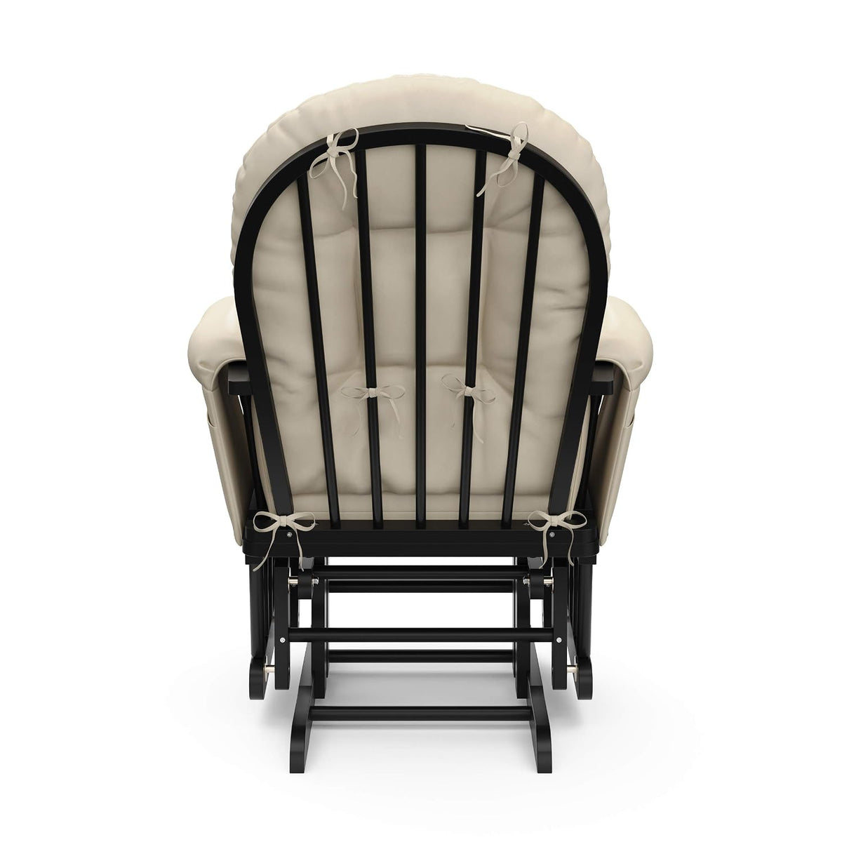 Premium Hoop Glider & Ottoman, Espresso/Gray Swirl - Colors A