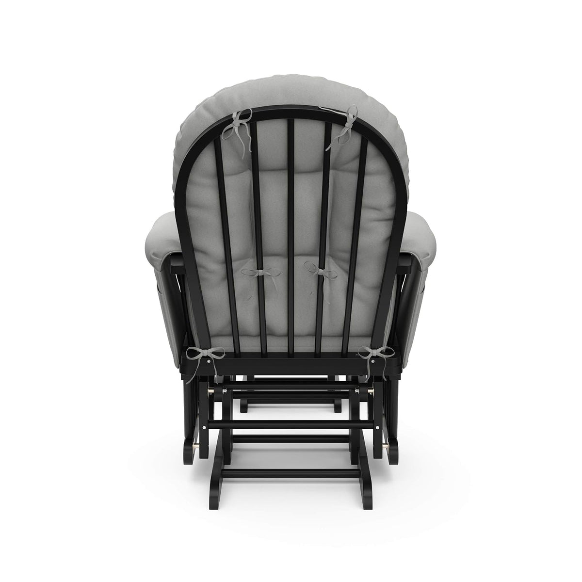 Premium Hoop Glider & Ottoman, Espresso/Gray Swirl - Colors A