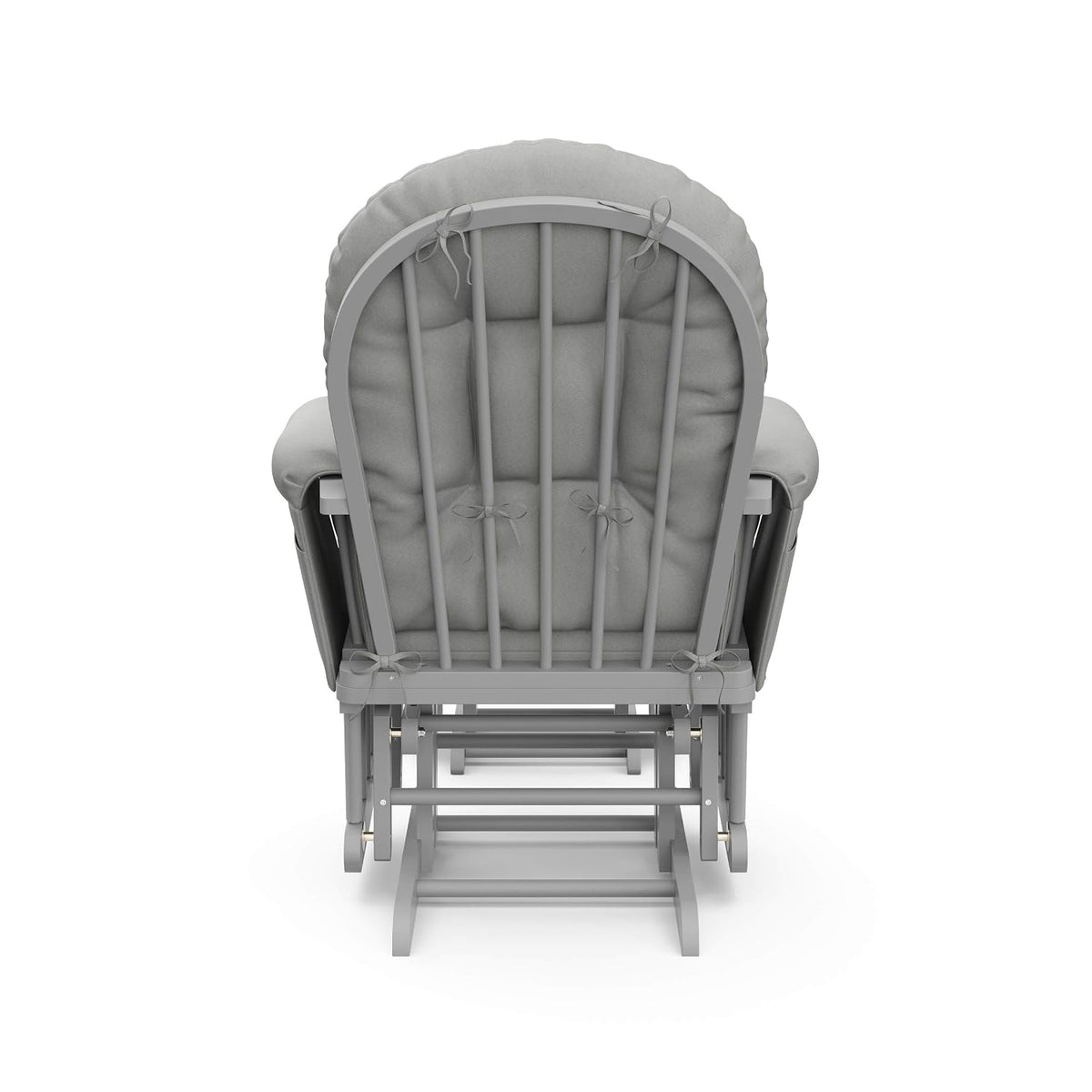 Premium Hoop Glider & Ottoman, Espresso/Gray Swirl - Colors A