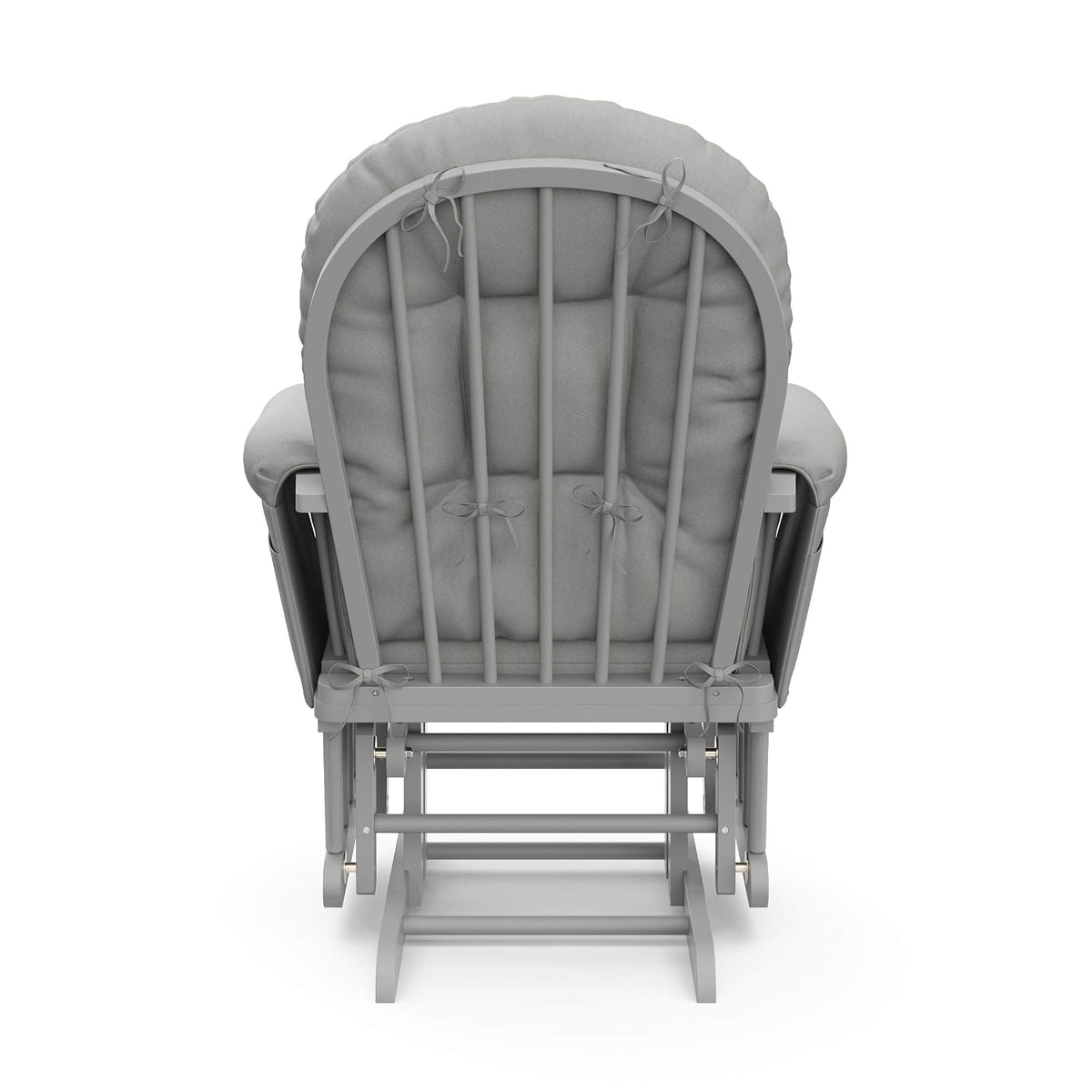 Premium Hoop Glider & Ottoman, Espresso/Gray Swirl - Colors A