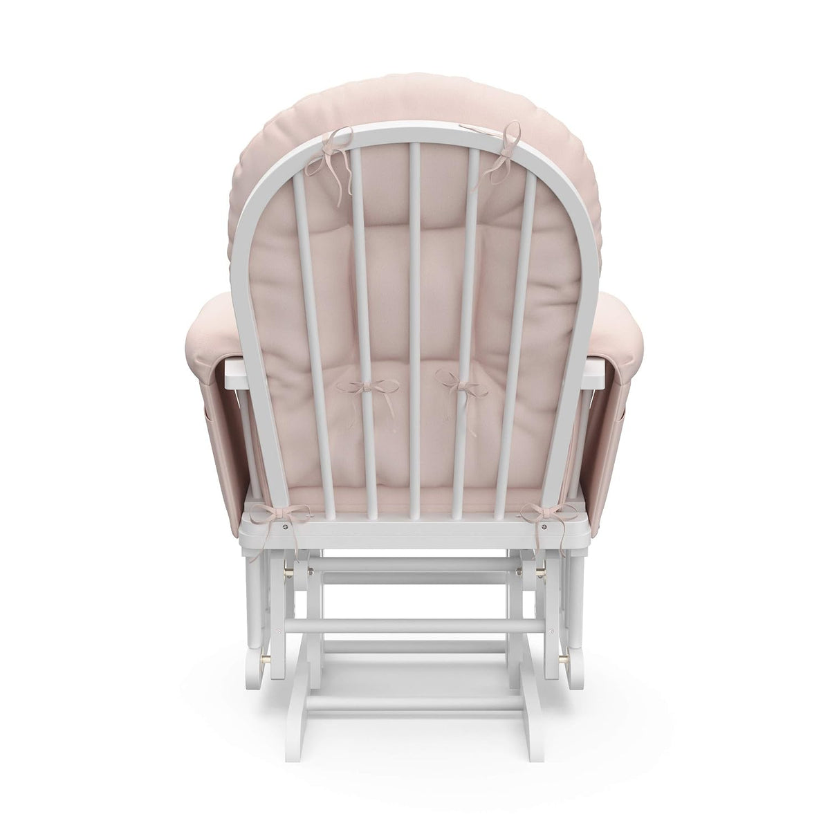 Premium Hoop Glider & Ottoman, Espresso/Gray Swirl - Colors A