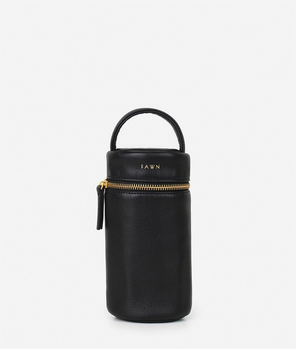 The Bottle Bag, Insulated Bottle Bag for Daycare, Travel and More, Premium Matte Faux Leather Insulated Bag, Cooler Bag Fits Most Standard Bottle Sizes, 4x3.5x7.5 inches