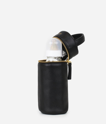 The Bottle Bag, Insulated Bottle Bag for Daycare, Travel and More, Premium Matte Faux Leather Insulated Bag, Cooler Bag Fits Most Standard Bottle Sizes, 4x3.5x7.5 inches