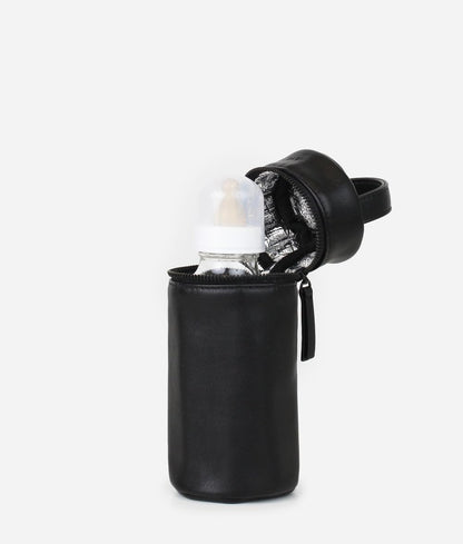 The Bottle Bag, Insulated Bottle Bag for Daycare, Travel and More, Premium Matte Faux Leather Insulated Bag, Cooler Bag Fits Most Standard Bottle Sizes, 4x3.5x7.5 inches