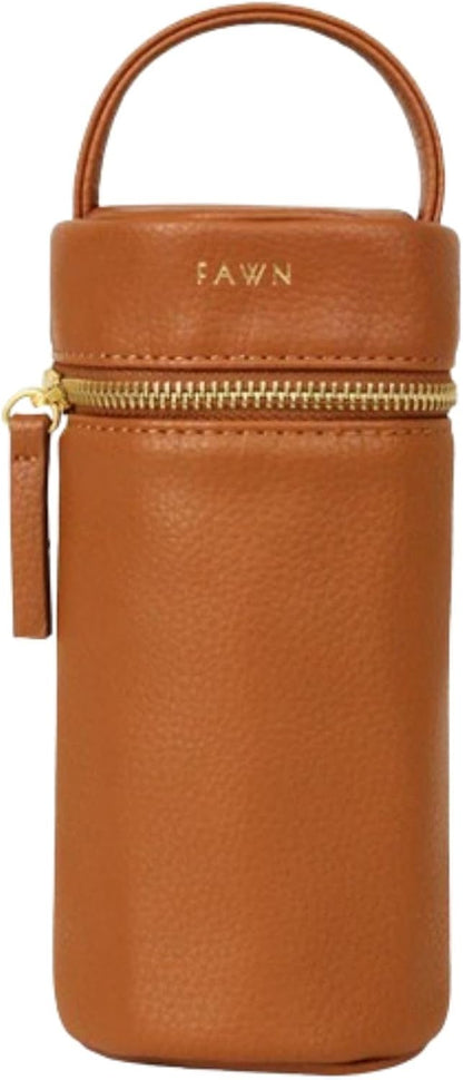 The Bottle Bag, Insulated Bottle Bag for Daycare, Travel and More, Premium Matte Faux Leather Insulated Bag, Cooler Bag Fits Most Standard Bottle Sizes, 4x3.5x7.5 inches