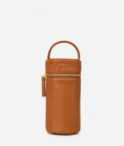 The Bottle Bag, Insulated Bottle Bag for Daycare, Travel and More, Premium Matte Faux Leather Insulated Bag, Cooler Bag Fits Most Standard Bottle Sizes, 4x3.5x7.5 inches