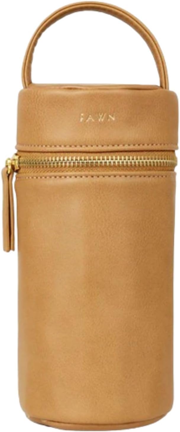 The Bottle Bag, Insulated Bottle Bag for Daycare, Travel and More, Premium Matte Faux Leather Insulated Bag, Cooler Bag Fits Most Standard Bottle Sizes, 4x3.5x7.5 inches