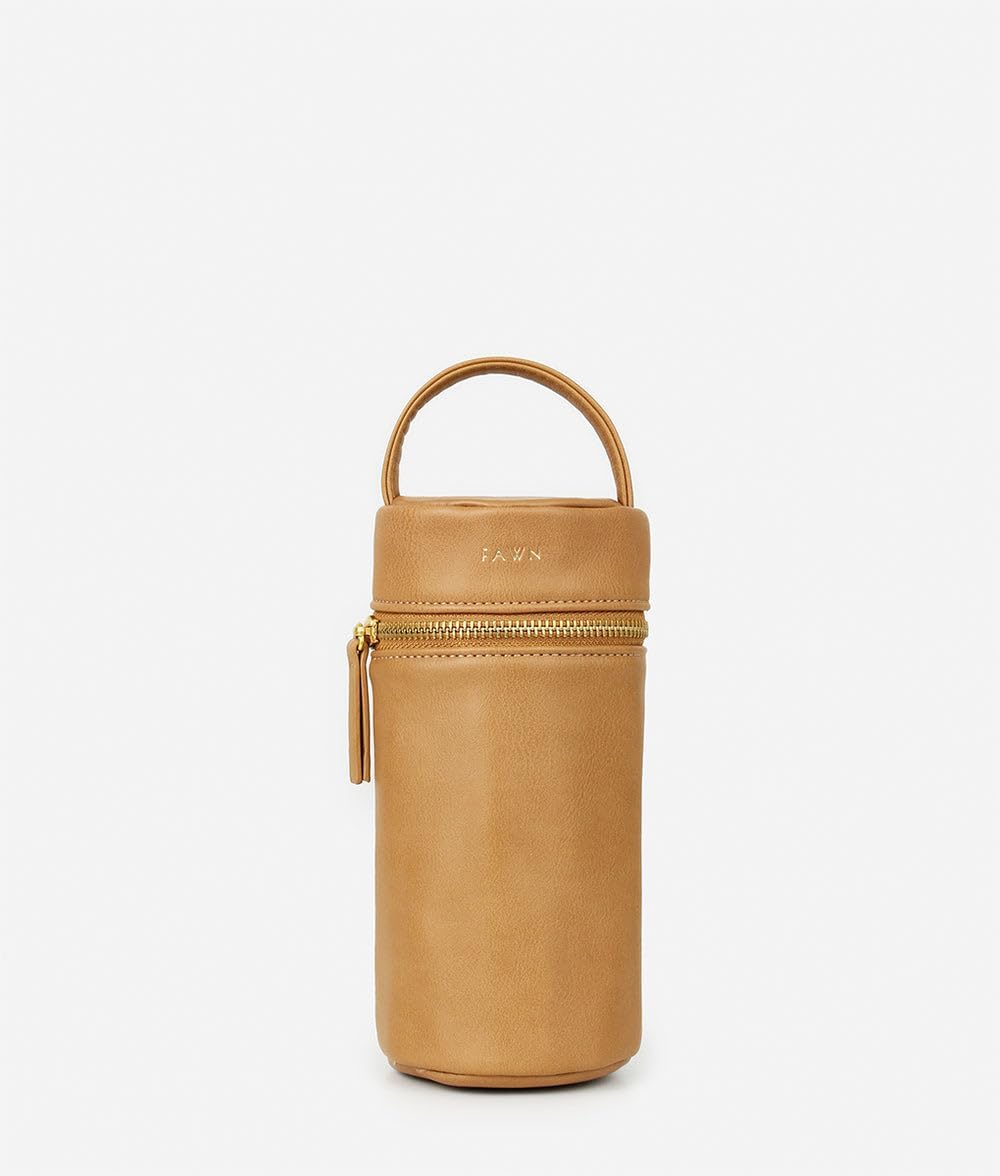 The Bottle Bag, Insulated Bottle Bag for Daycare, Travel and More, Premium Matte Faux Leather Insulated Bag, Cooler Bag Fits Most Standard Bottle Sizes, 4x3.5x7.5 inches