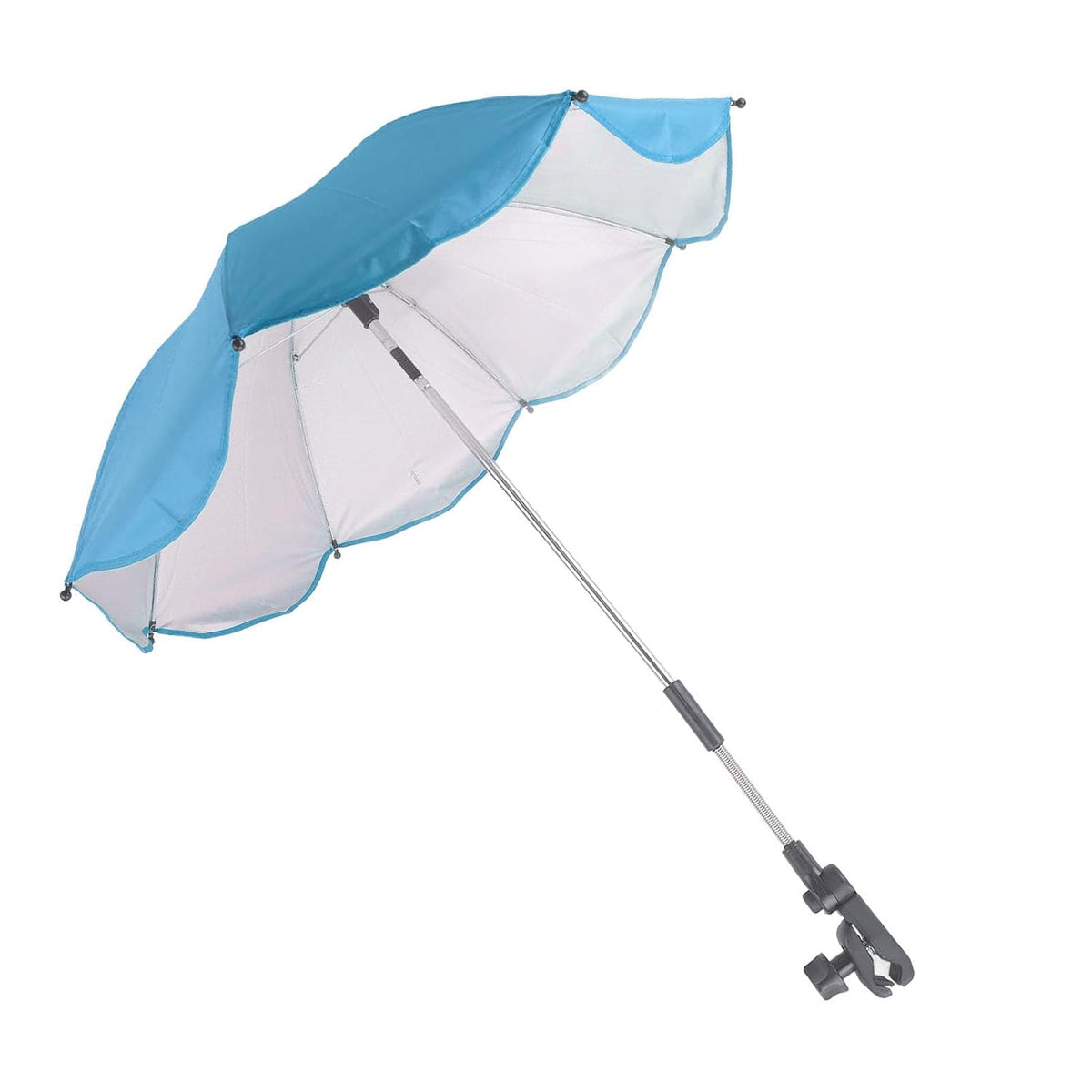 Baby Stroller Parasol, 14in Universal Umbrella with Clamp, 360 Degree Adjustable Stroller Sun Shade, Umbrella for Trolley, Bike, Wheelchair, Beach Chair (1#)